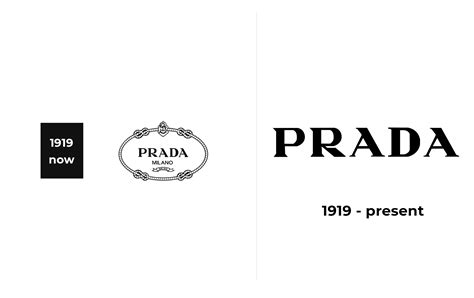 prada logos over the years